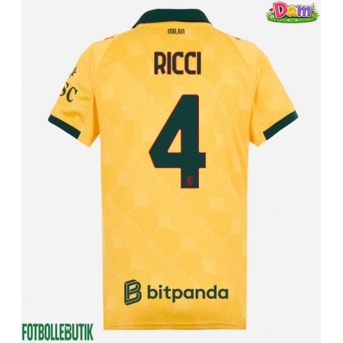 AC Milan Samuele Ricci #4 Tredje Tröja Kvinnor 2025-26 Kortärmad